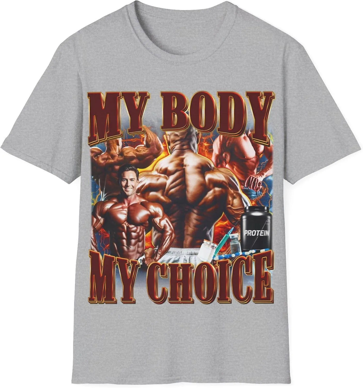 

Футболка My Body с принтом для любителей спортзала