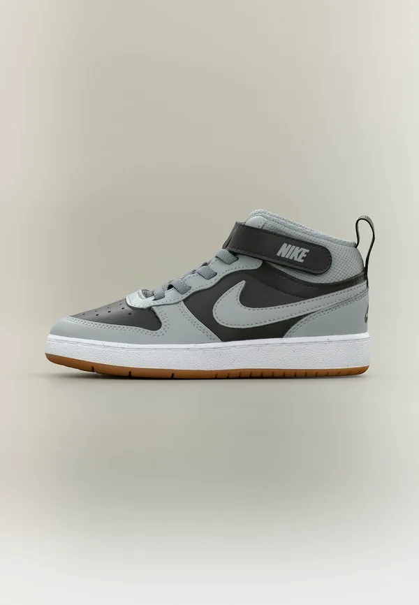 Унисекс высокие кроссовки court borough 2 Nike Sportswear, Black/Light Smoke Grey/White/Med Brown