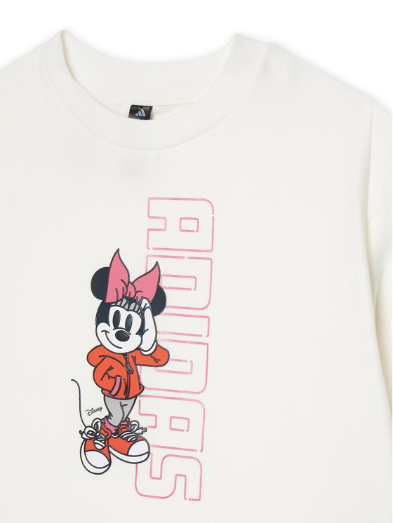 Футболка loose fit Disney Minnie Mouse JL9191 Adidas, белый — фото 3