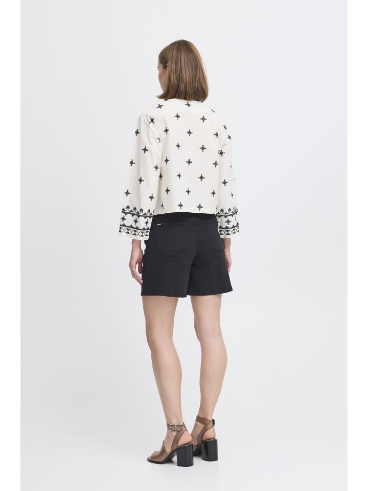 

Джинсовые шорты BYLYDIA классического кроя черного цвета b. young