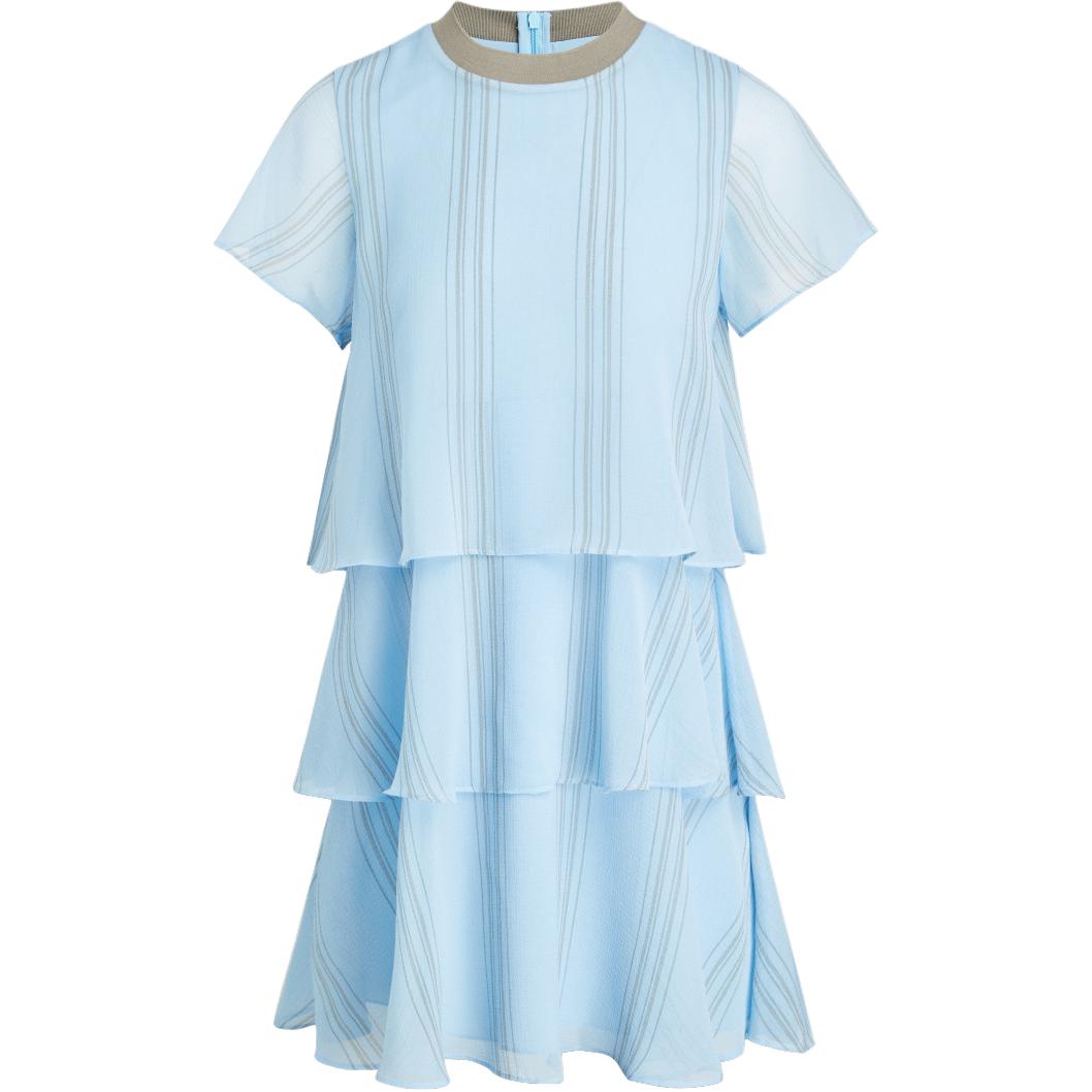 

ARMANI EXCHANGE Женское платье AE с коротким рукавом, синее