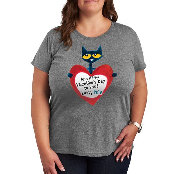 

Футболка с принтом Pete the Cat Pete Valentine Heart Licensed Character