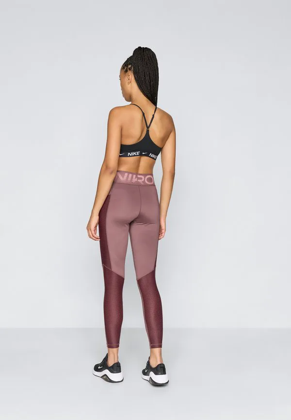 Леггинсы sculpt 7/8 Nike Performance, Tattoo/Burgundy Crush/White — фото 3