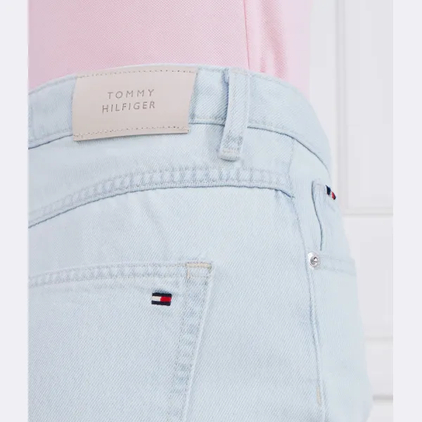 Короткие прямые шорты Dnm hw kira обычного кроя Tommy Hilfiger, синий — фото 4