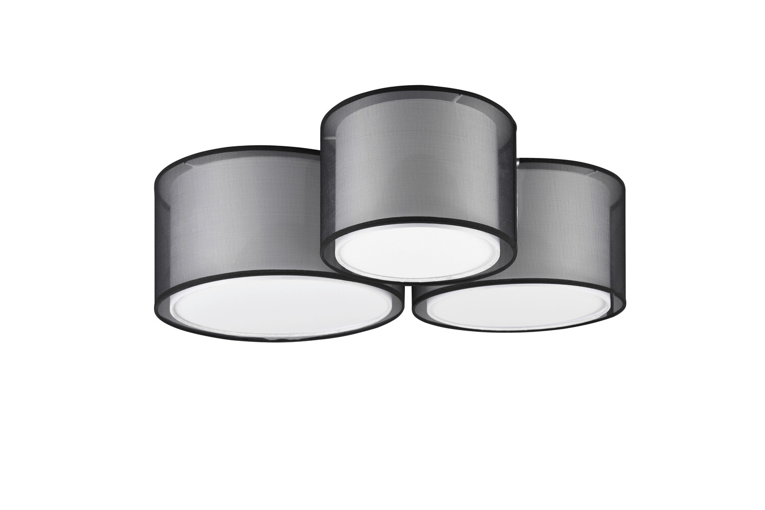 

Потолочный светильник Trio Leuchten, 65x55x21,5 см, серый/черный