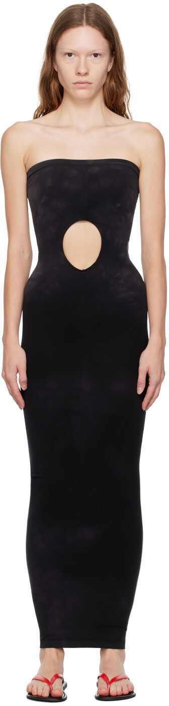 

Черное платье макси с вырезом Fatal Wolford