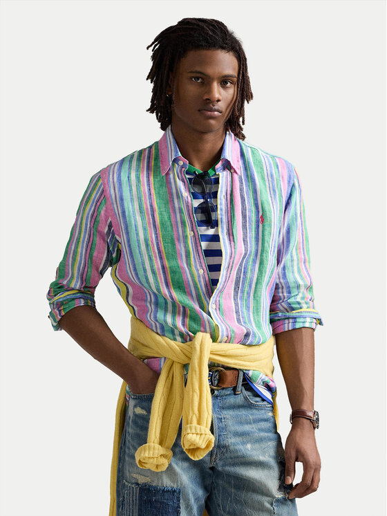 

Рубашка с индивидуальным пошивом 710968973001 Polo Ralph Lauren, мультиколор