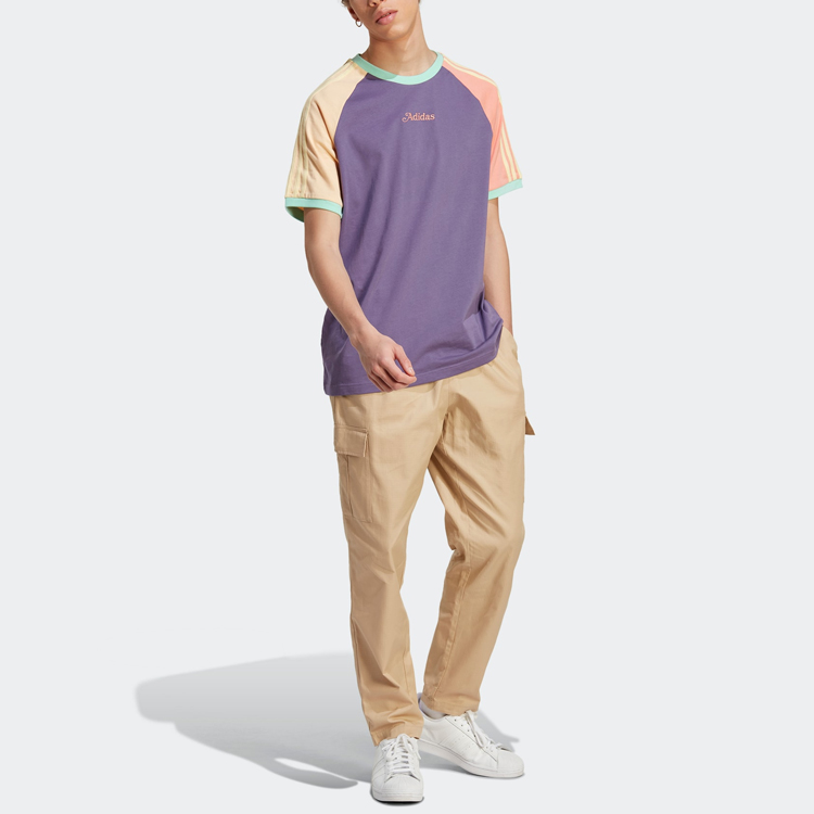 Adidas Originals Футболка с рукавом реглан мужская Tech Purple — фото 2