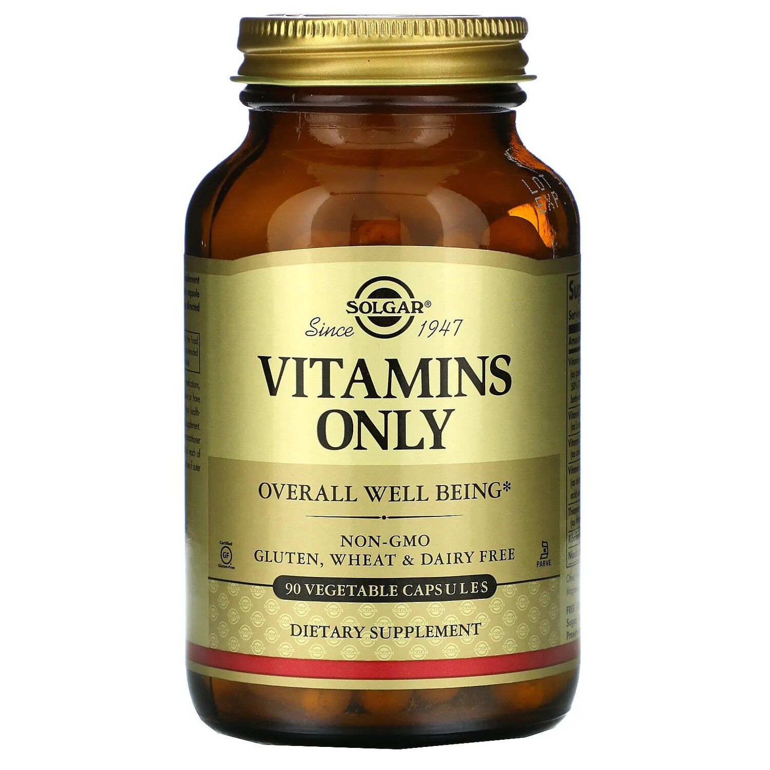 

Solgar Vitamins Only 90 растительных капсул