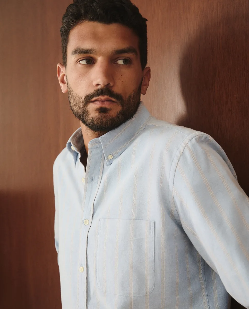 

Мужская рубашка в полоску из оксфорда Lloyd's, синий