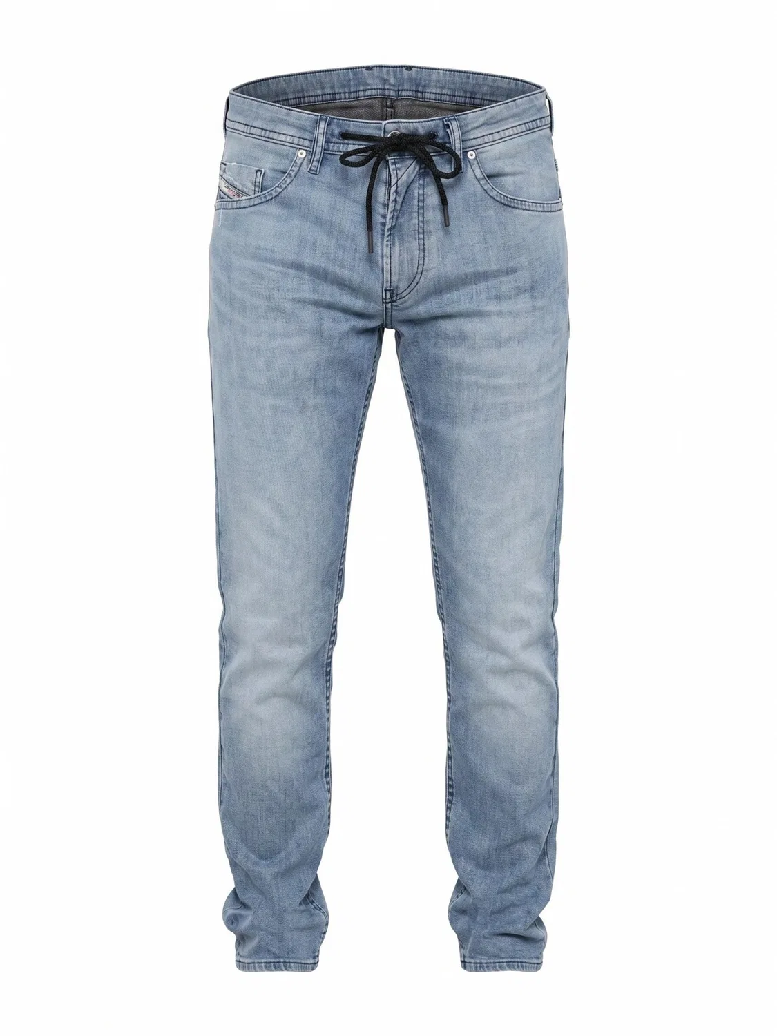 Джинсы узкого кроя Diesel THOMMER JOGGJEANS Superstretch & Supersoft светло-голубого цвета