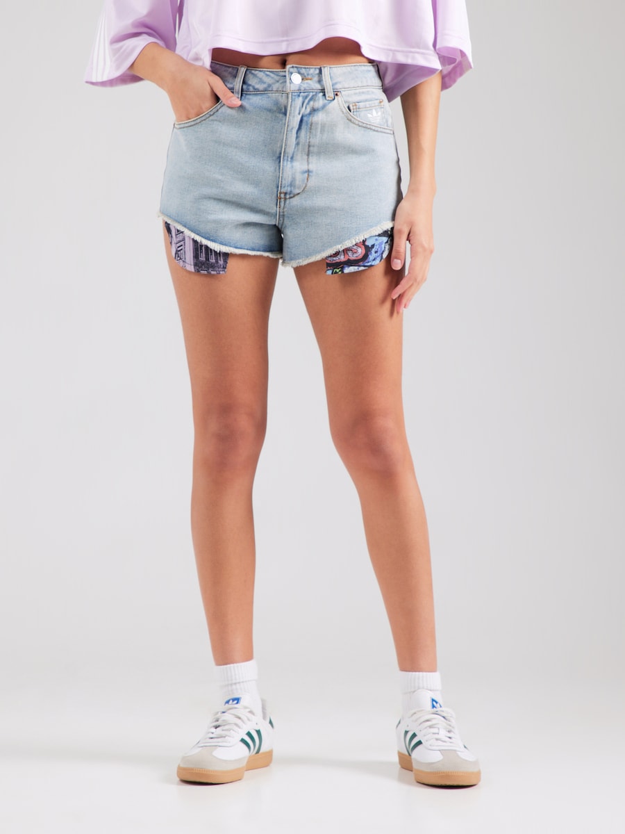 Узкие джинсы ADIDAS ORIGINALS Adidas x Jeremy Scott, Blue Denim — фото 2