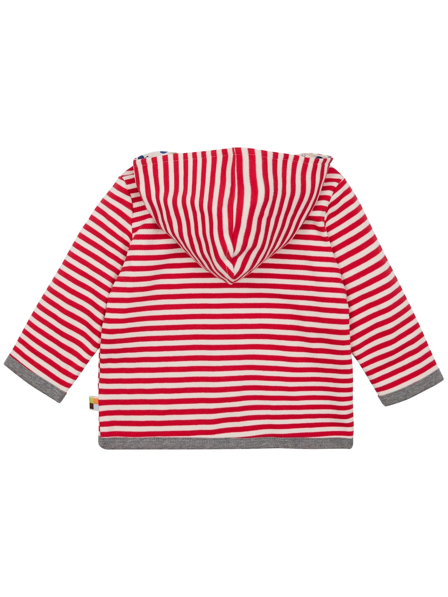 Толстовка с капюшоном на молнии loud + proud Wendejacke mit Kapuze, ярко-красный — фото 3