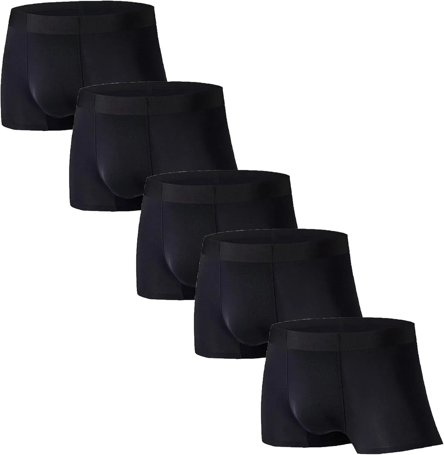 Боксеры спортивные, дышащие, Black5pc