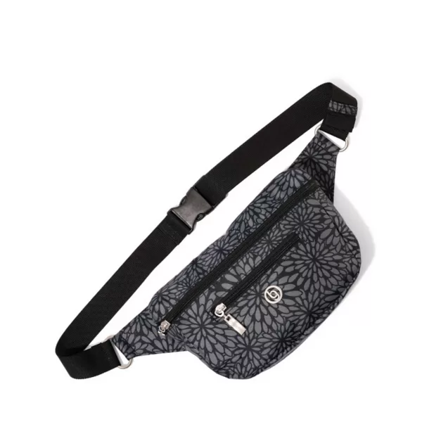 

Сумка-слинг с максимальной защитой от RFID Baggallini, цвет pewter floral
