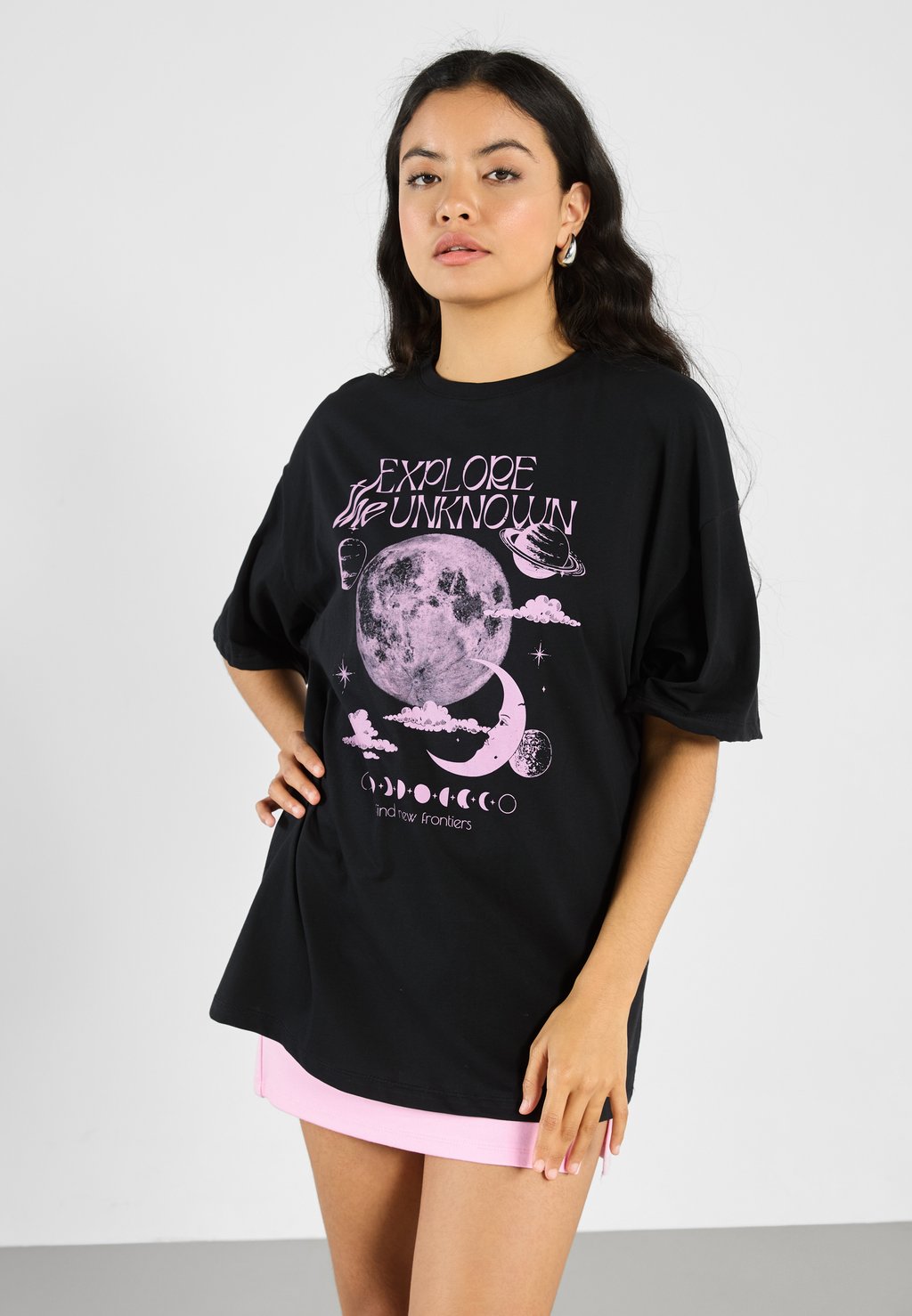 

Футболка с принтом Even&Odd, черный