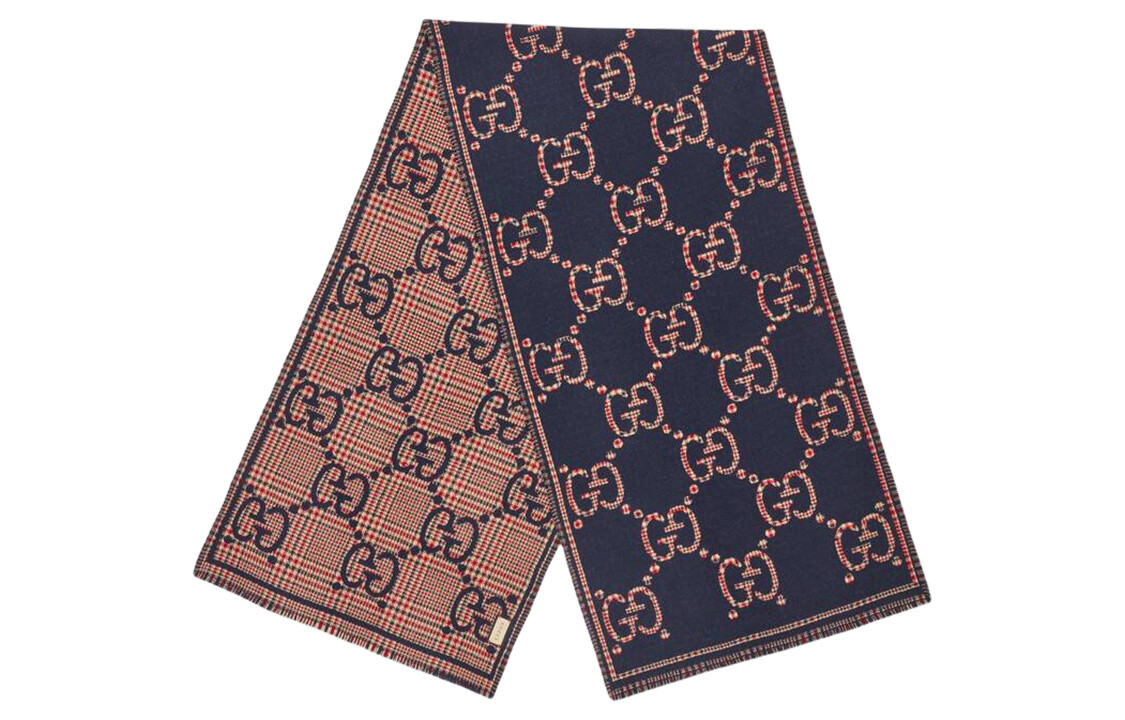 

Шарф вязаный Gucci, черный / розовый