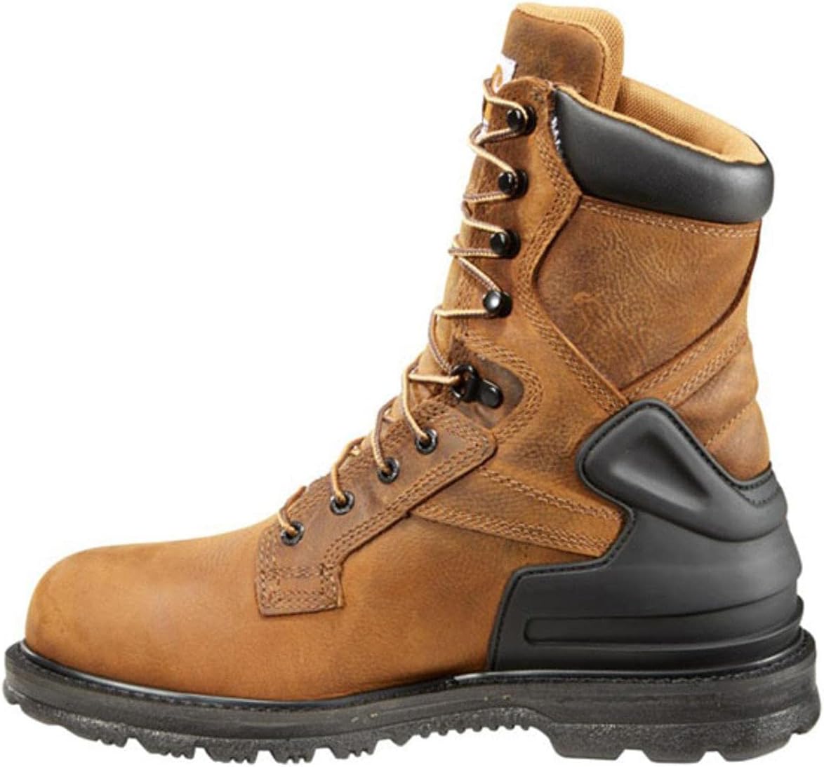 Рабочие ботинки Carhartt Footwear CMW8200 8 дюймов с водонепроницаемой вставкой из бизоновьей кожи, коричневый — фото 3