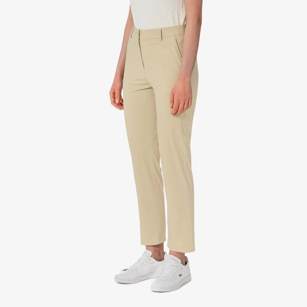 Брюки Lacoste с принтом, охлаждающие, бежевые — фото 2