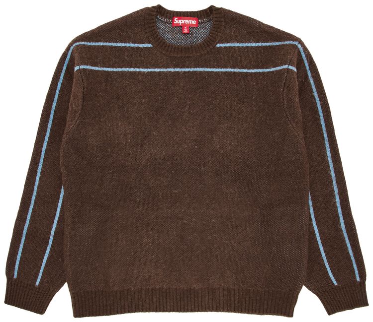 

Свитер Supreme Back Stripe Sweater 'Brown', коричневый