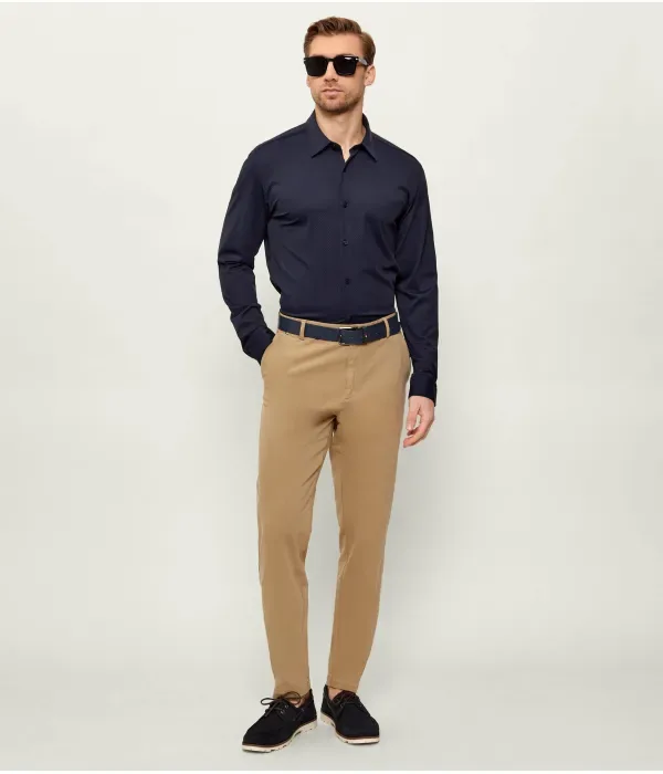 Брюки чинос H-Kane1 modern fit Boss, бежевый — фото 2