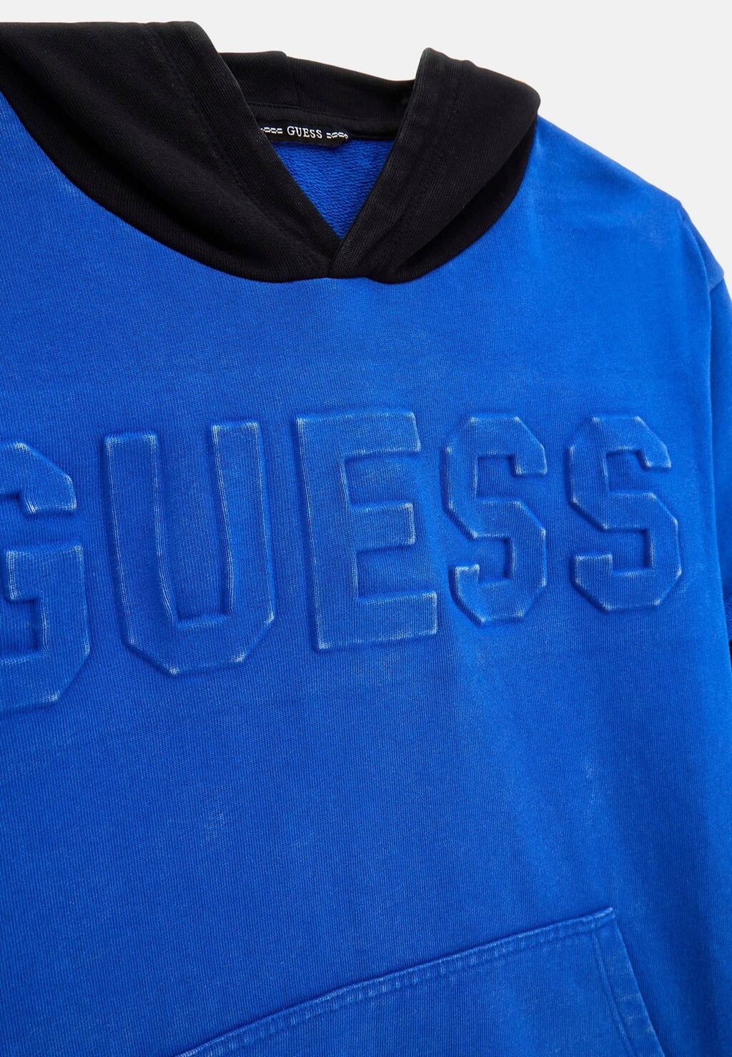 

Свитер с капюшоном LOGO-PRÄGUNG Guess, синий