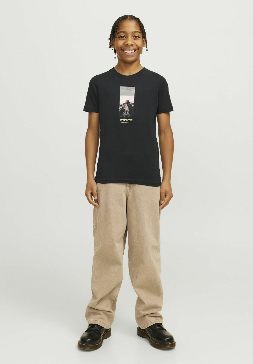 

Футболка с принтом Jack & Jones Junior, черный
