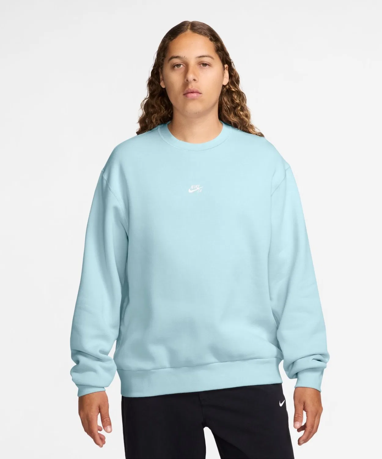 Свитшот Nike SB Essential Logo L/S Crew синий