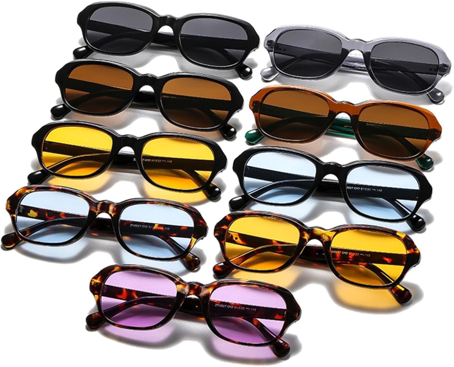 

Овальные солнцезащитные очки для женщин с прозрачными линзами цвета океана, защита от УФ-излучения UV400; мужские солнцезащитные очки в стиле панк с заклепками DSVIGF, Brown Green Tea