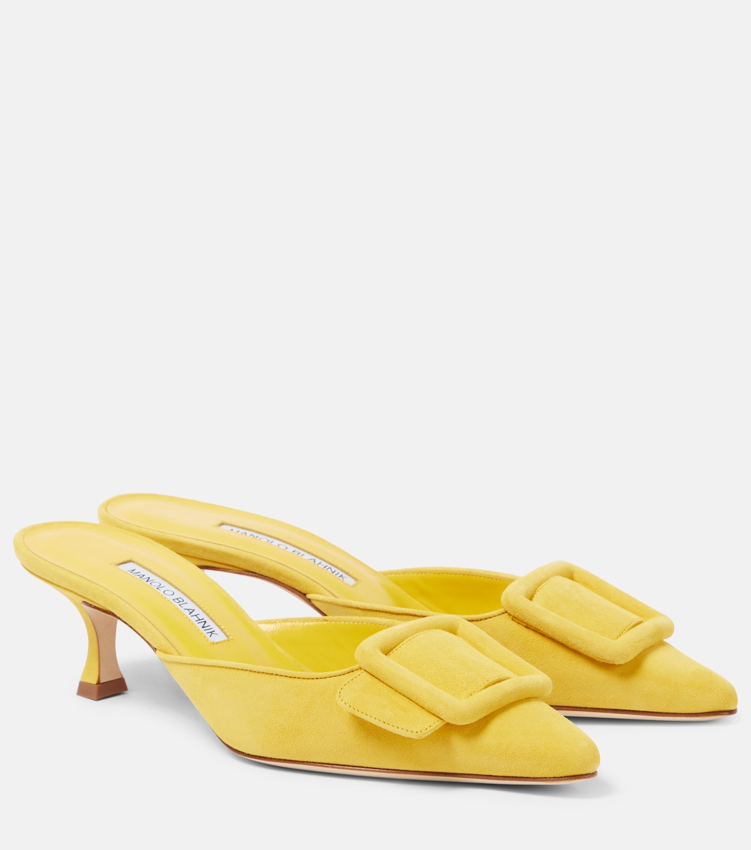 Maysale 50 кожаные мюли Manolo Blahnik, 7314 Byel