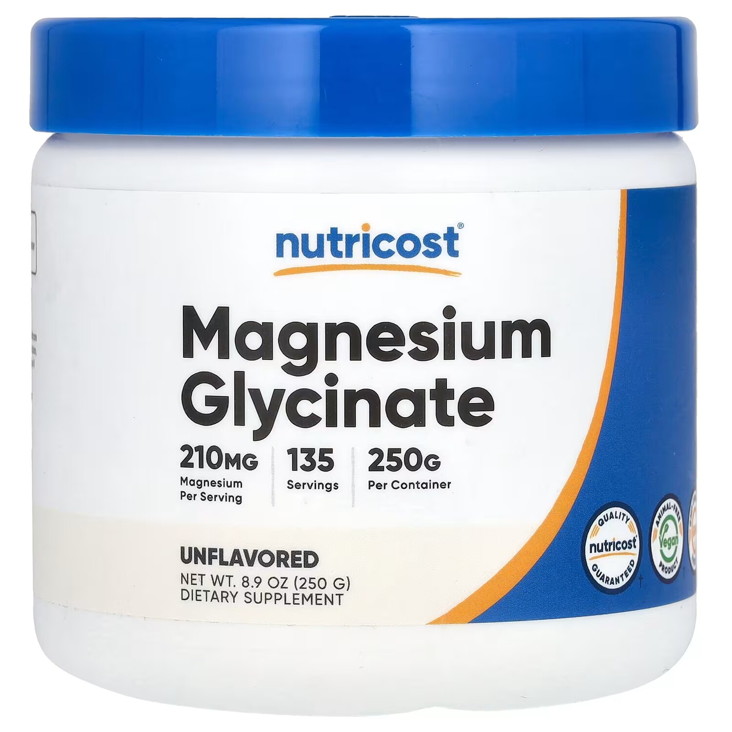

Глицинат магния Nutricost без вкуса, 250 г