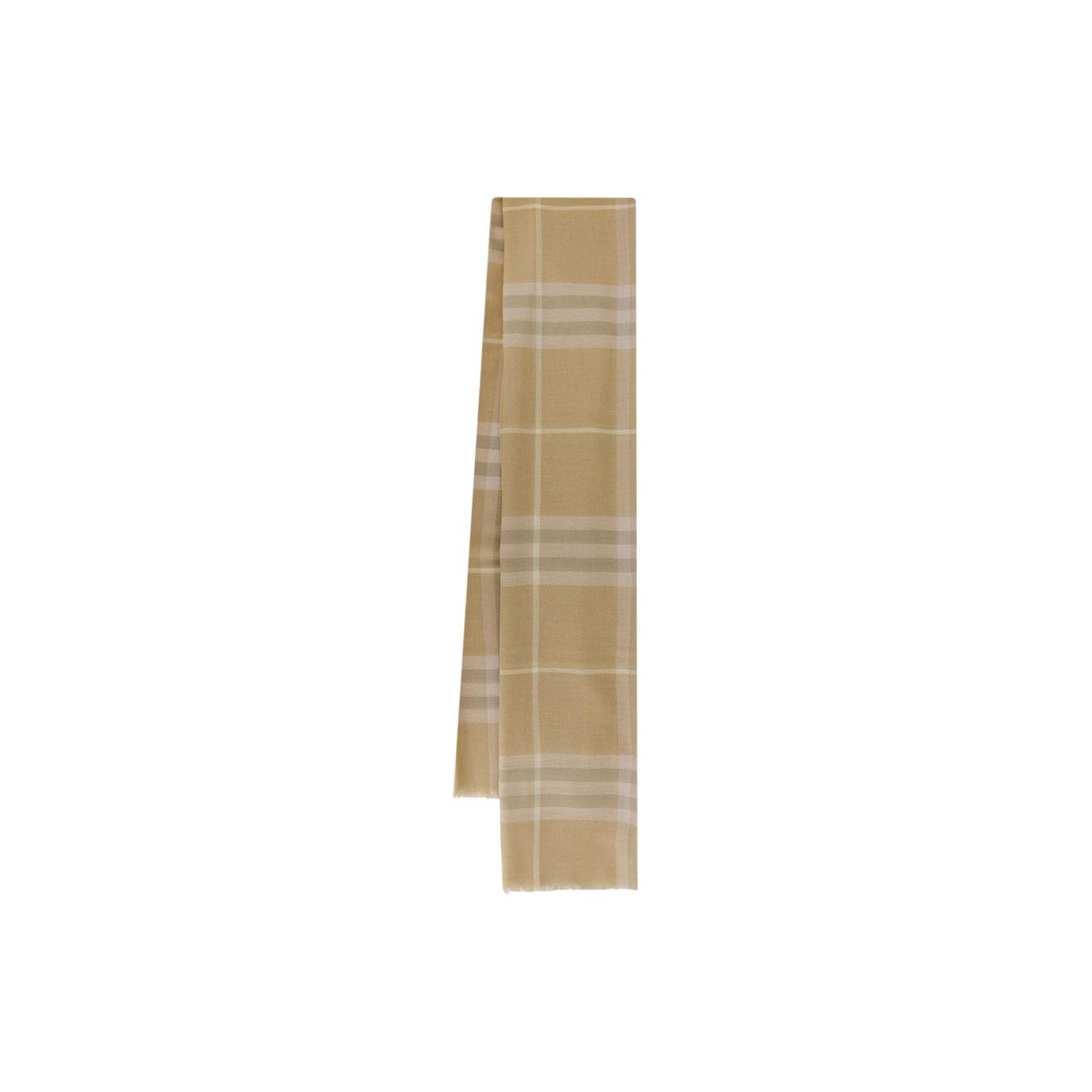 

Шарф женский Burberry Vintage Check Fringed-Edge, коричневый