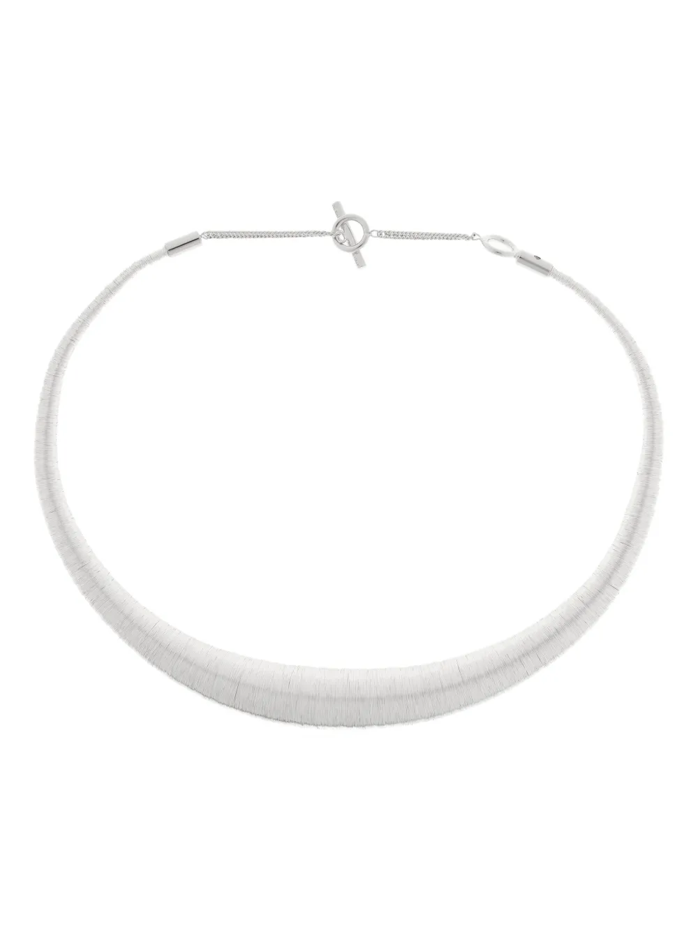 

Колье с вышивкой JIL SANDER, серебяный