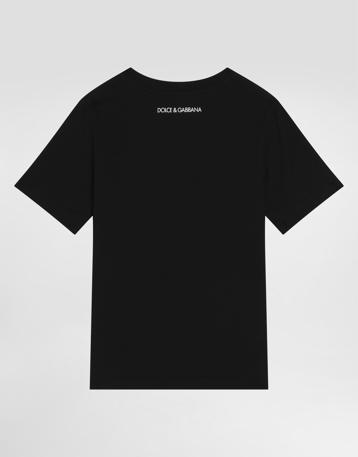 Футболка из джерси с логотипом DG Dolce&Gabbana, черный — фото 3