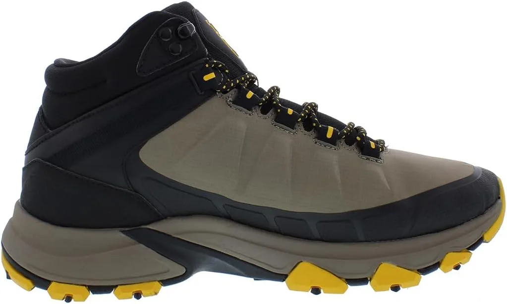 Мужские рабочие кроссовки Fila Hail Storm 3 Mid Composite Toe Trail Work Shoes Ct, черный/коричневый — фото 3