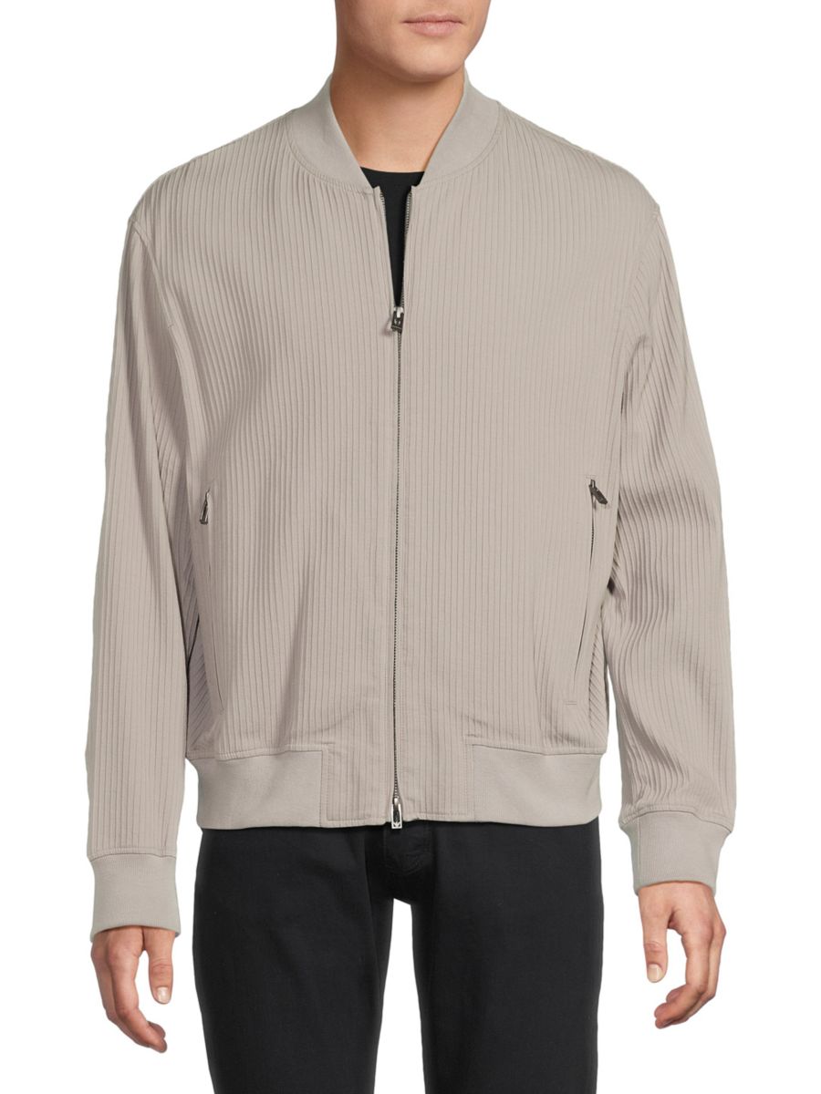 

Ребристая куртка Emporio Armani, бежевый