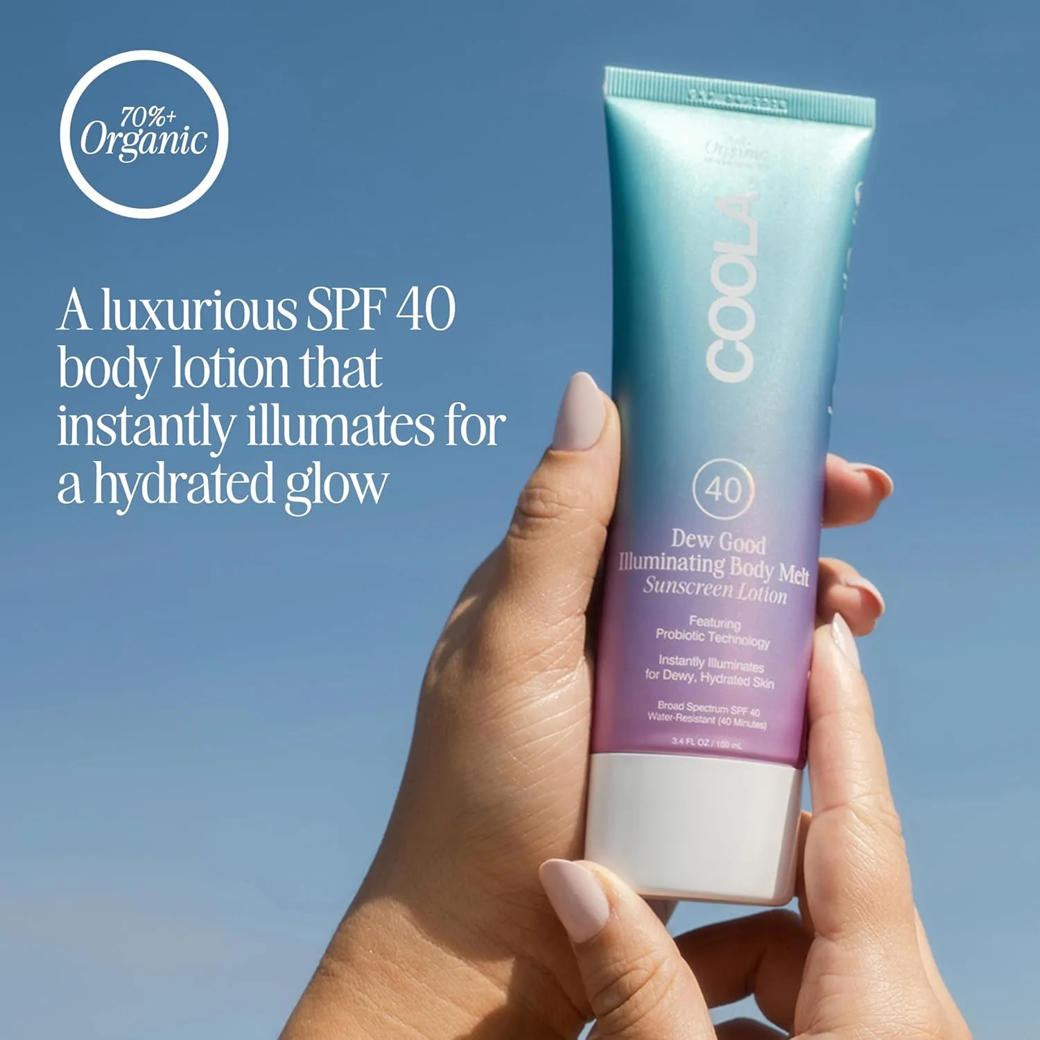 COOLA Organic Dew Good Illuminating Probiotic Serum with SPF 30, Dermatologist tested Sunscreen with Plant-Derived BlueScreen Digital De-Stress Technology, 1.15 Fl Oz — фото 3