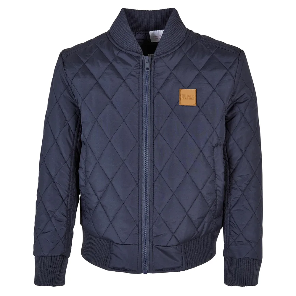

Куртка Urban Classics Diamond Quilt Nylon bomber, синий