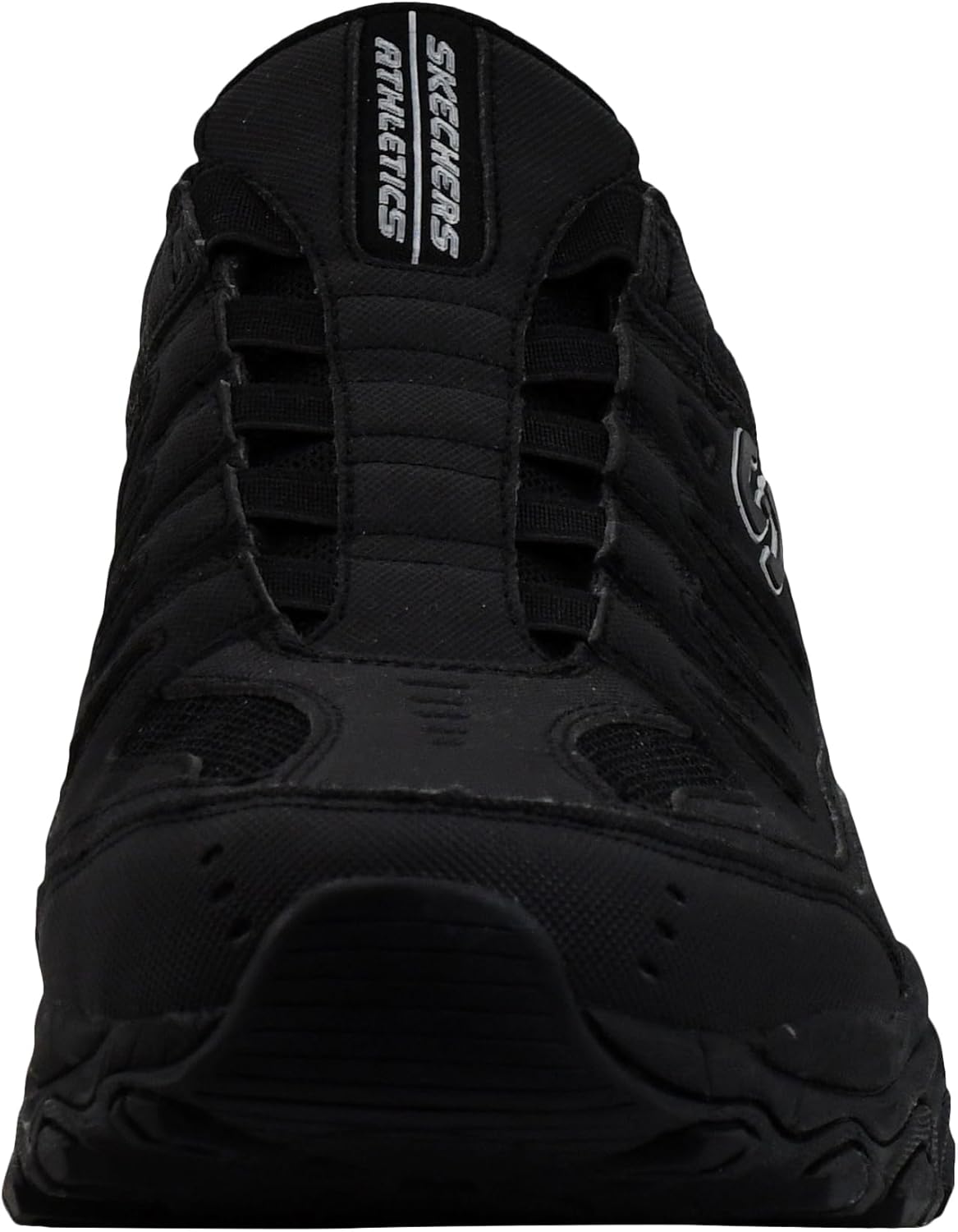 Мужские мокасины Skechers Afterburn M. Fit Ridgeburn без застежек с легким надеванием, черный — фото 2