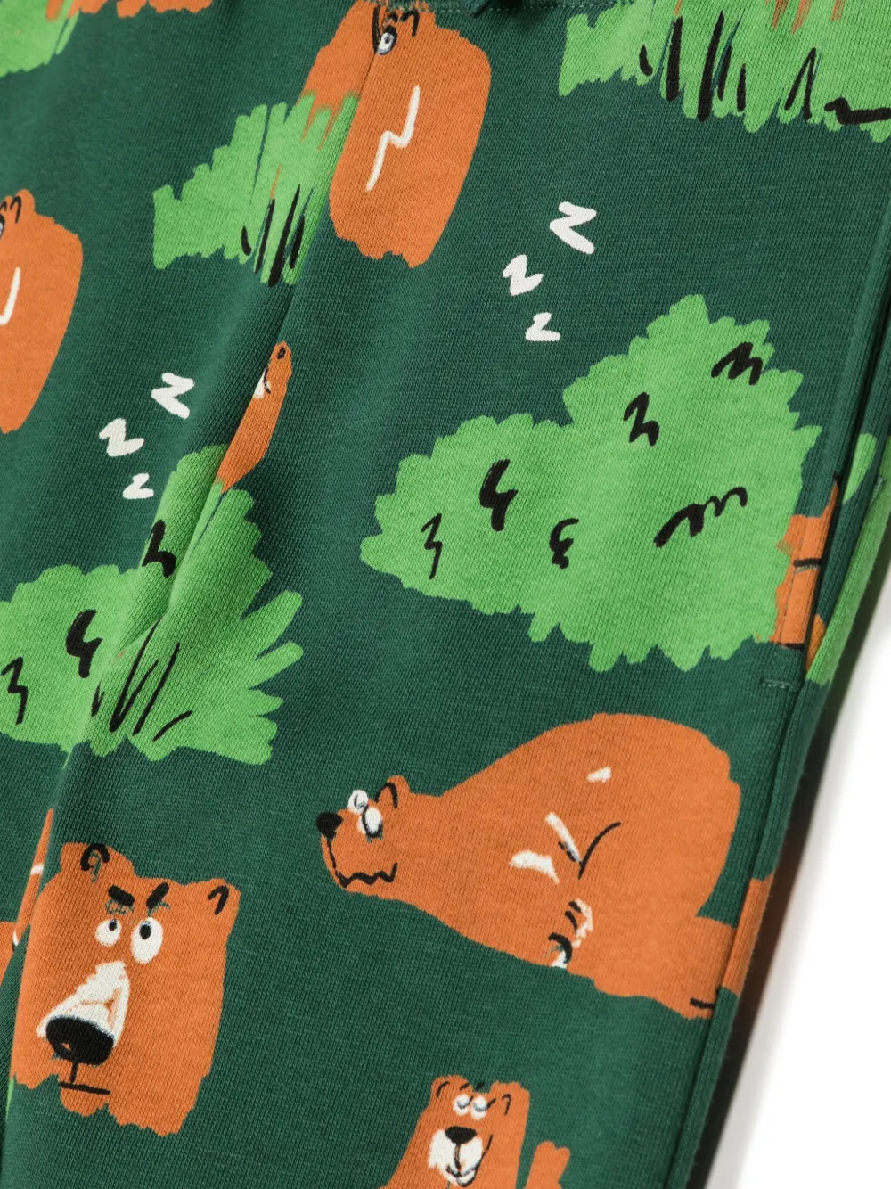 Спортивные брюки с принтом Stella McCartney Kids, зеленый — фото 3