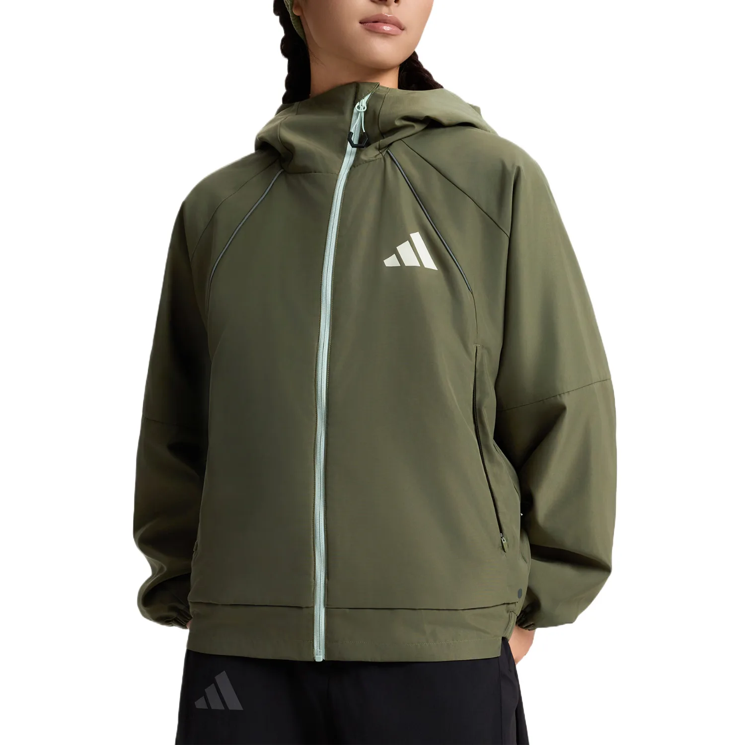 Adidas Куртка XPLORIC Women's Strata с капюшоном, оливково-зеленый — фото 4
