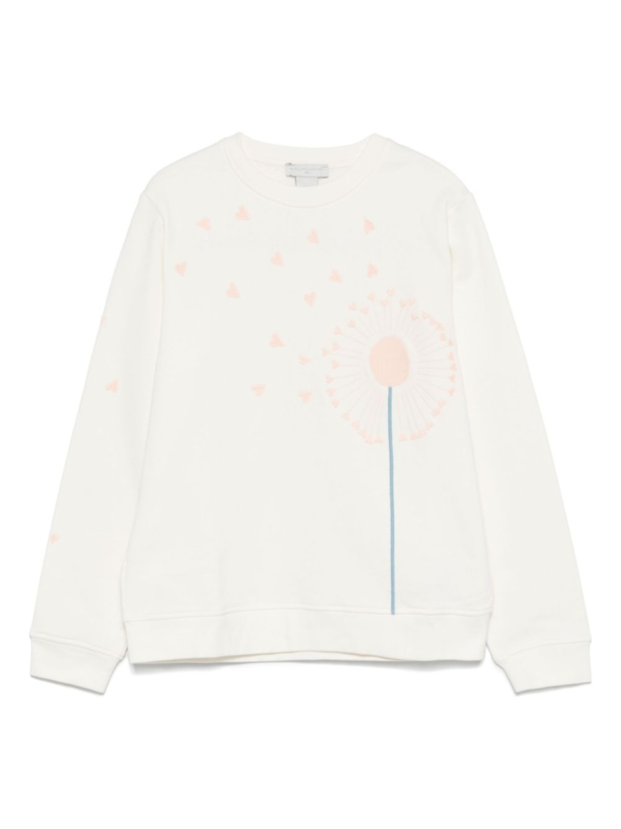 

Stella McCartney Kids толстовка с цветочной вышивкой, белый