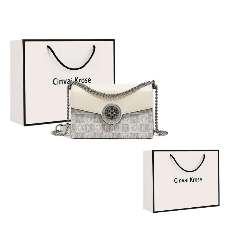 

CinvaiKrose Сумка через плечо, Beige & White & Gray