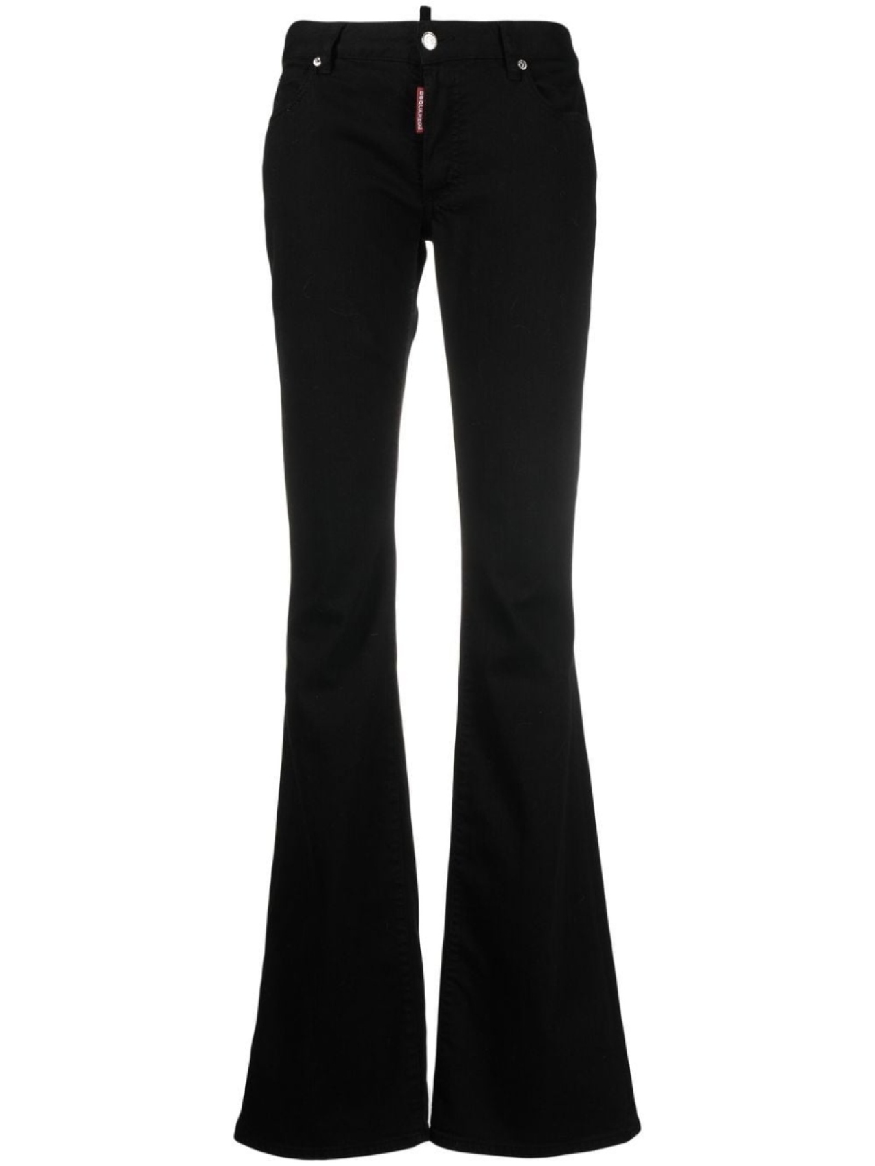 

Dsquared2 low-rise flared jeans, черный