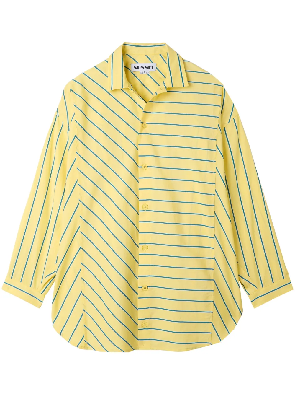 

Рубашка в полоску Sunnei, желтый
