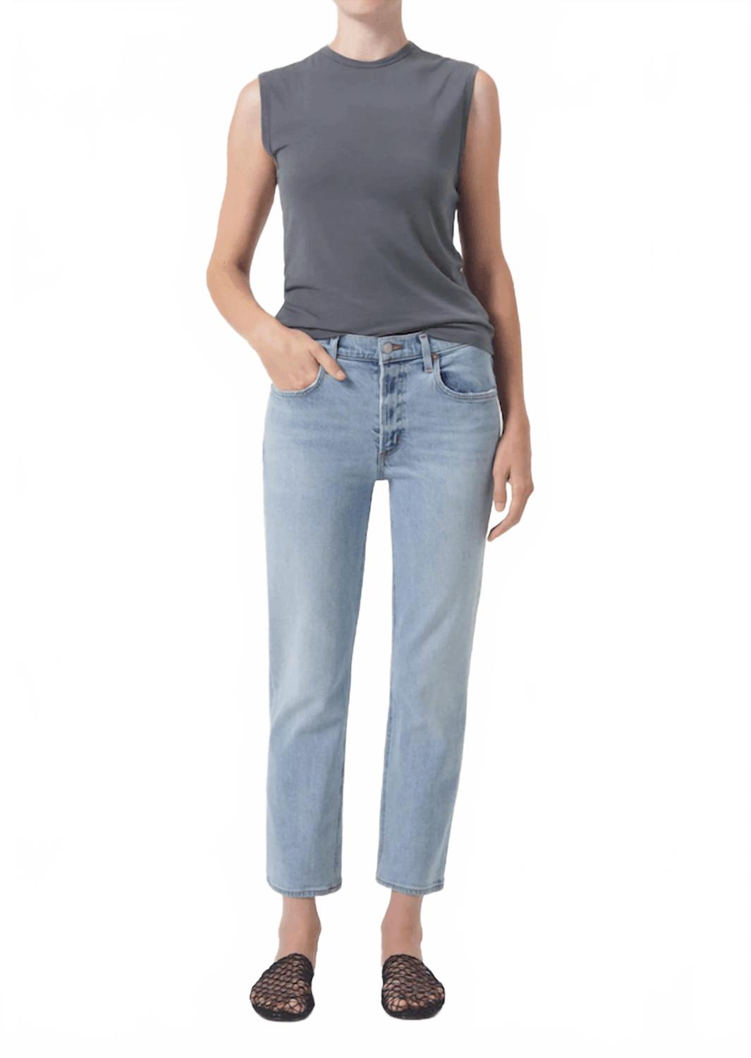 

Джинсы Kye Straight Crop в стиле диверсии AGOLDE, Diversion