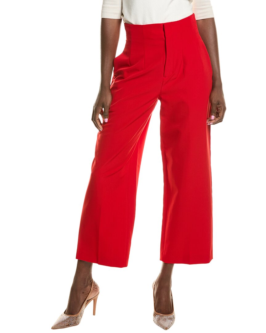 

Укороченные брюки с высокой талией BCBGMAXAZRIA, красный