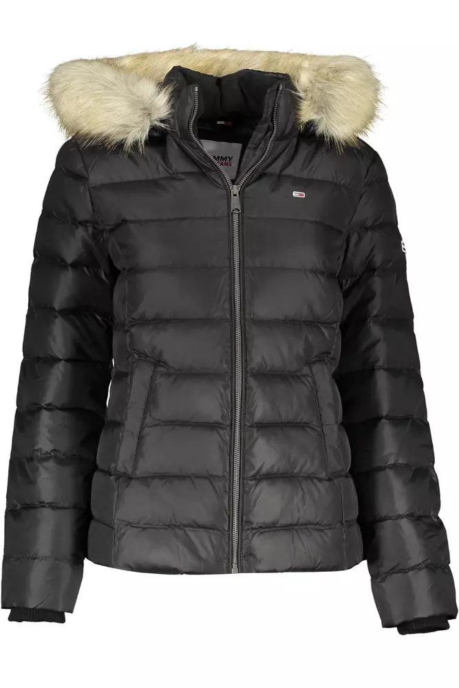 

Черная женская куртка из полиэстера Tommy Hilfiger