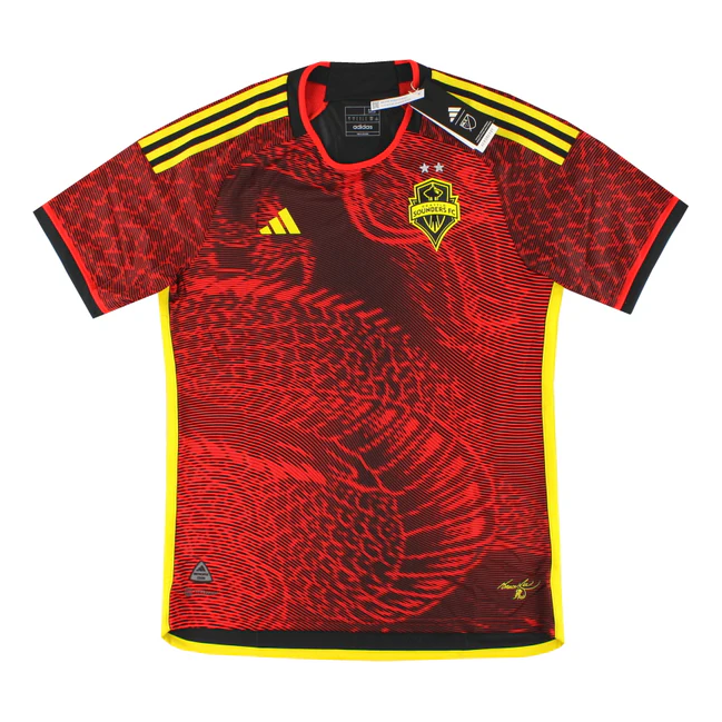 

Джерси adidas Seattle Sounders FC 23/24 Authentic Away Jersey 'Red', красный
