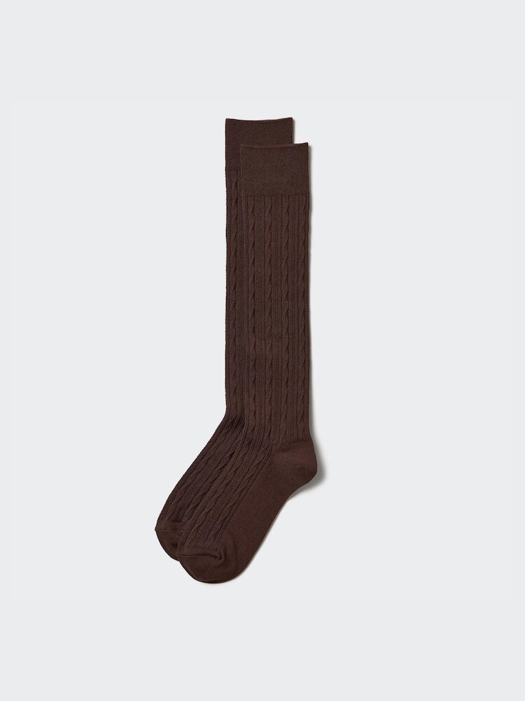 

Высокие носки heattech Uniqlo, коричневый